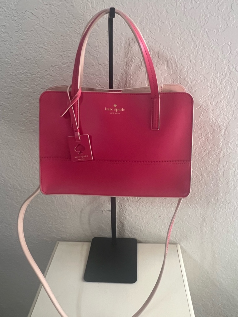 kate spade Pink Two-Tone Saffiano Satchel